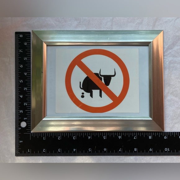 NO BS graphic Framed in silver toned lightweight frame Office Desk  Decoration - Picture 4 of 8